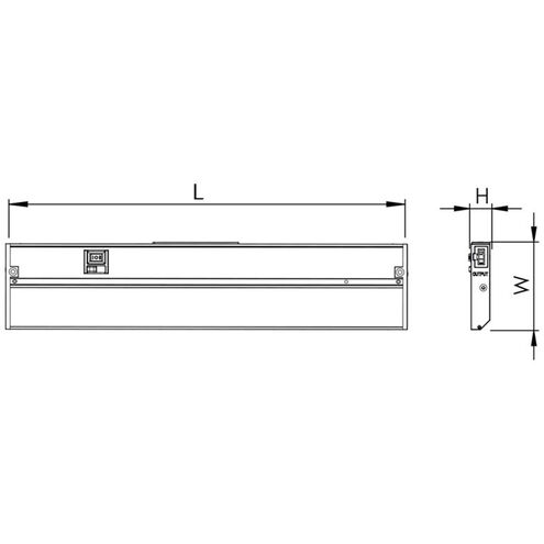 Koren 120V LED 14 inch White Undercabinet Light